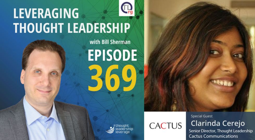 Thought Leadership in Stealth Mode| Clarinda Cerejo | 369