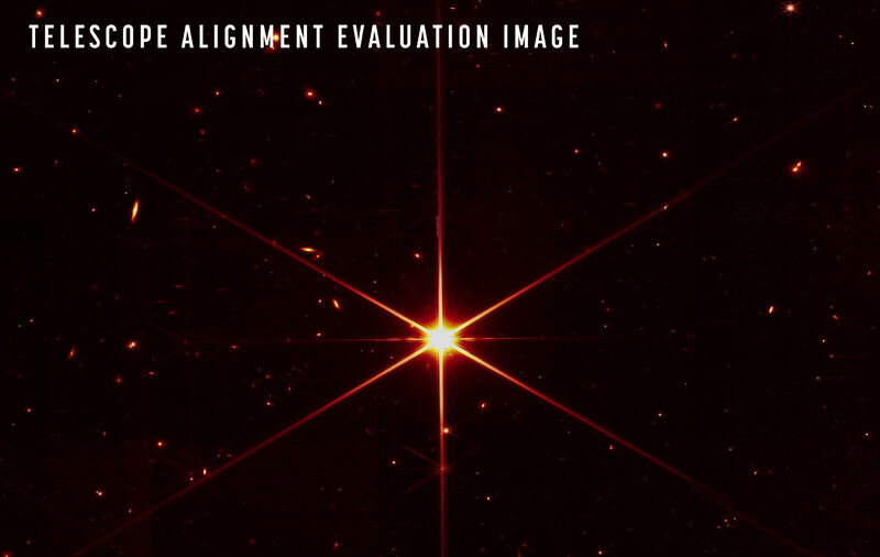 Nasa New Telescope Alignment Evaluation Image