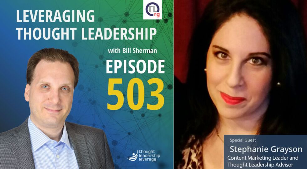 How AI Can Augment Thought Leadership | Stephanie Grayson | 503